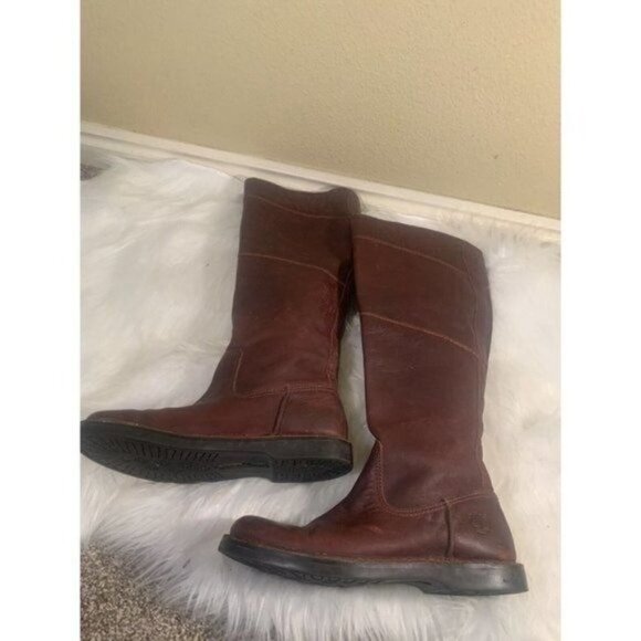 TIMBERLAND Earthkeepers Cabots 20697 Size 6.5  Brown Leather Boots - Picture 7 of 12